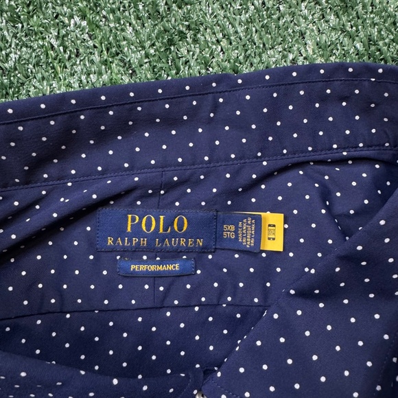 Polo Ralph Lauren Button Up Shirt Men's Size 5XB Blue Long Sleeve Collared - Picture 8 of 8